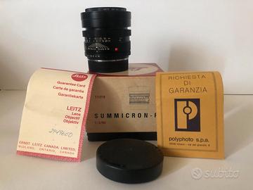 Leica Summicron-R 90mm f/2 – Condizioni Eccellenti