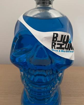 BLU RHUM CURACAO a forma di TESCHIO