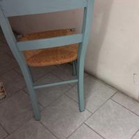 Tavolo e 6 sedie di legno