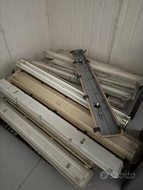 Stock n.20 plafoniere a doppio tubo neon