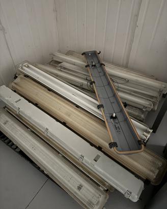 Stock n.20 plafoniere a doppio tubo neon