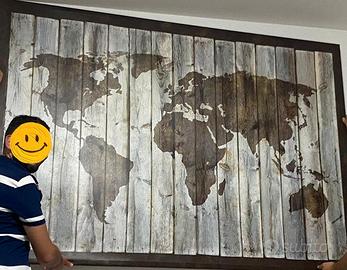 Quadro mappamondo IKEA (non spedisco)