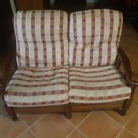 Divanetto in legno 2 posti