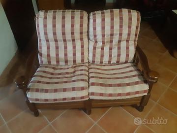 Divanetto in legno 2 posti