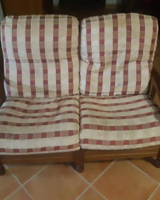 Divanetto in legno 2 posti
