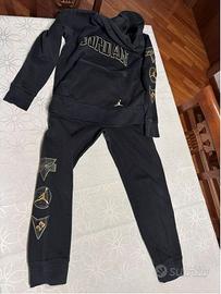 Tuta JORDAN Nero Oro ragazzo