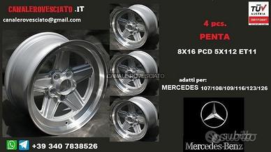 Cerchi AMG penta 8x 16 5x112 et11 mercedes