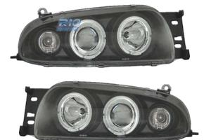 FARI FORD FIESTA 95-99 ANGEL EYES SFONDO NERO