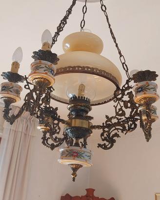 Lampadario con doppia accensione