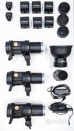 3x PROFOTO B1 Ait TTL 500+trigger+accesori