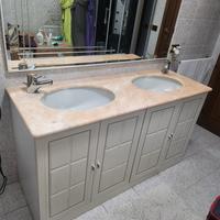 Mobile bagno con dobbio lavabo