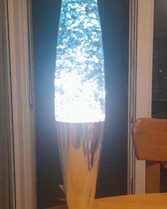 Lampada lavalamp azzurra