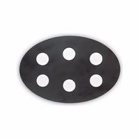 Logos plafoniera piatta a 6 luci LED 42W nera