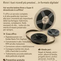 digitalizzazione pellicole 8 mm e Super 8