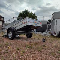 Carrello rimorchio auto mono asse basculante