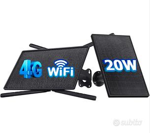 SHIWOJIA 20W Router 4G LTE Solare, Estensore WiFi 