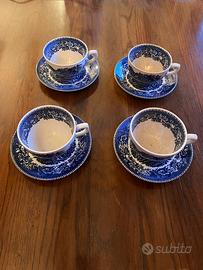 4 Tazze da te in porcellana inglese  Avon Cottage