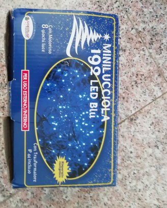 Luci a led du colore blu
