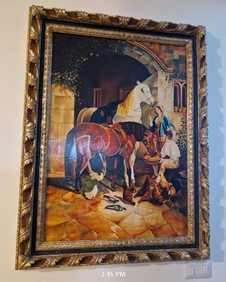 quadro a olio su tela