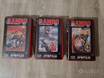 Lotto vhs Rambo cartoni animati avofilm vol 7 8 9