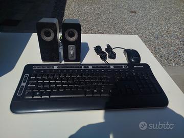 Kit x PC Tastiera, Mouse, e  2 casse Trust