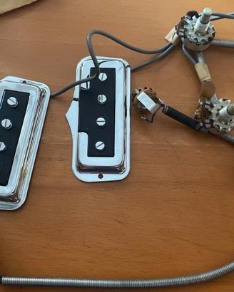 Vintage 1968 Fender Coronado Bass Pickup Set + Com