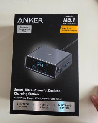 Anker Caricatore USB C Prime 250W 6 porte+display