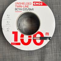 Cavi Emos 2x0,35mm Nero/Rosso 100 pz S8250