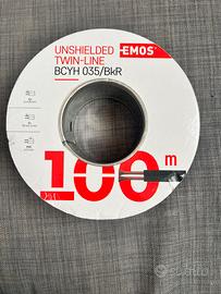 Cavi Emos 2x0,35mm Nero/Rosso 100 pz S8250