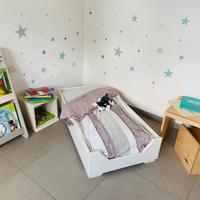 Lettino stile Montessori in Abete 24mm Artigianale