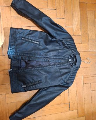 Giacca simil pelle bambino tg 10/11