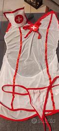 costume infermiera + intimo perle lingerie donna