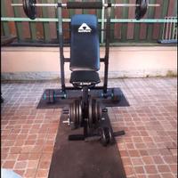 Panca con pesie bialnciere