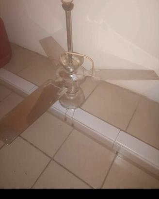 Lampadario con ventola 