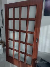 Porta scorrevole in legno 