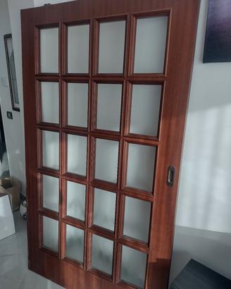 Porta scorrevole in legno 