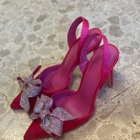 Scarpe con tacco, numero 40, Colore fucsia