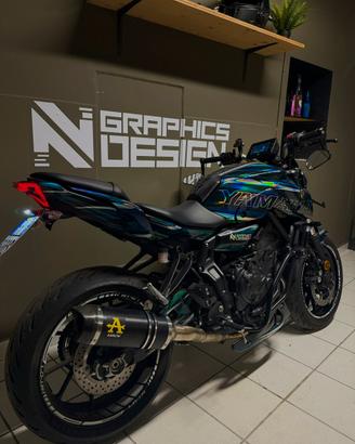 Scarico completo Arrow Thunder per Yamaha MT-07.