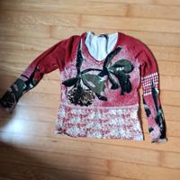 maglione floreale donna 