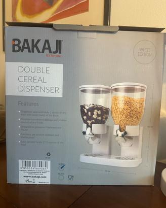 Dispenser  doppio cereali Bakaji WhiteEdition