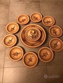 Servizio piatti in ceramica tunisina