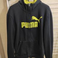 Felpa puma nera felpata tg. M