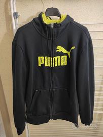 Felpa puma nera felpata tg. M