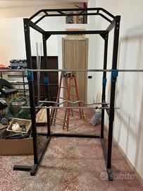 Rack per sollevamento pesi regolabile