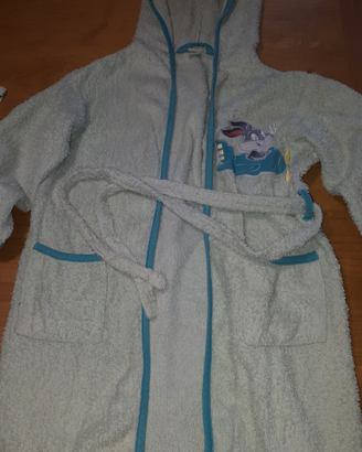 Accappatoio puro cotone tg 3/6anni