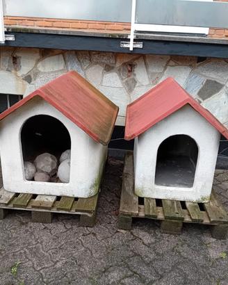 2 cucce per cane in cemento