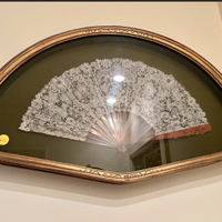 RARITA:VENTAGLIOinMERLETTOeMADREPERLAanticoFINE800