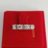 Anello semi veretta argento
