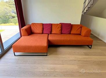 B&B Italia Divano angolare Solo in Lana Ruggine