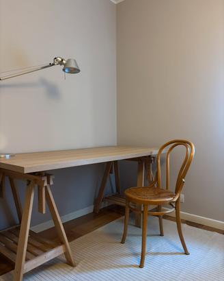 Scrivania Ikea con cavalletti 160x80 cm - Nuova